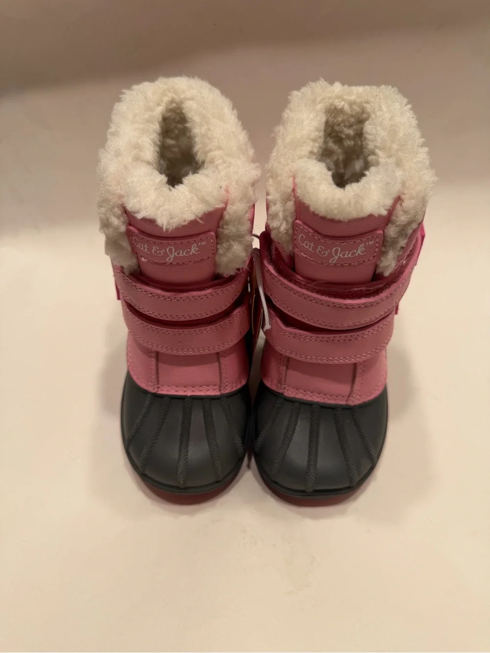 Cat & Jack Pink Winter Boots Waterproof, Size 8 Toddler Girl